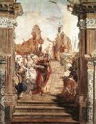 TIEPOLO, Giovanni Domenico The Meeting of Anthony and Cleopatra oil painting reproduction